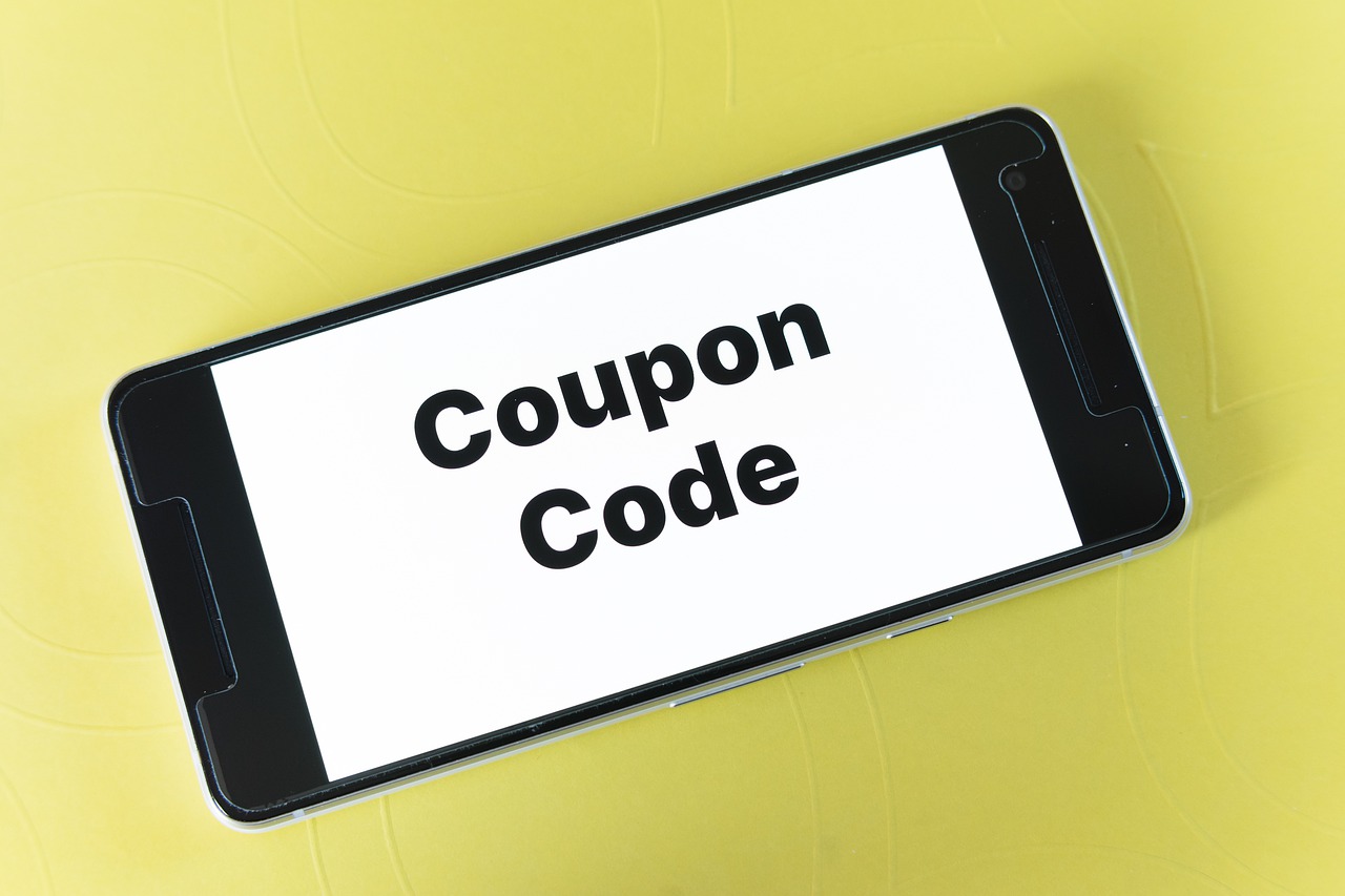 Coupon Code Displayed on Mobile Phone