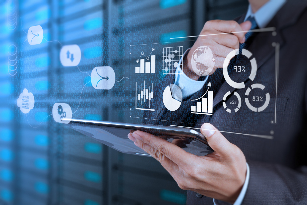 Data Management System (Dms) With Business Analytics Concept