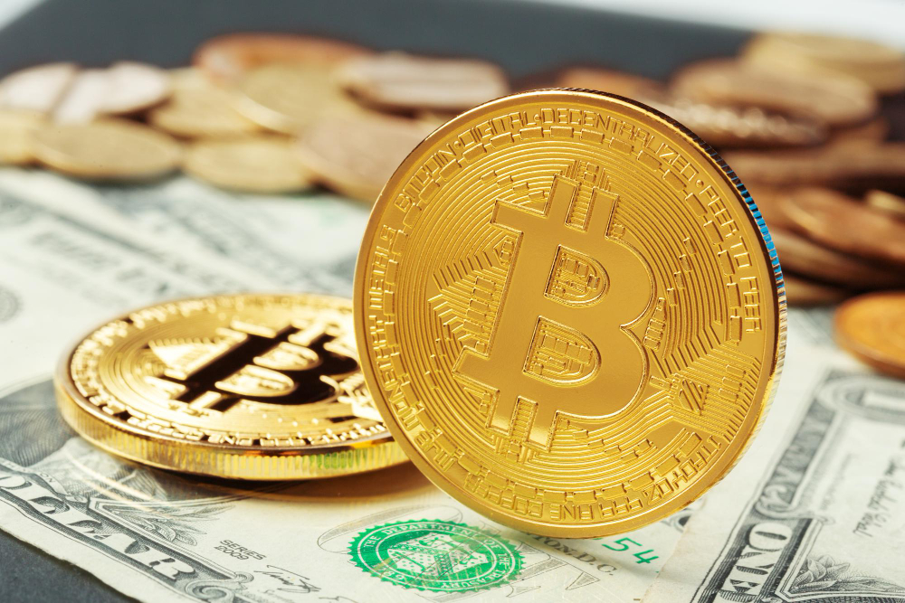 Bitcoin and Dollar 