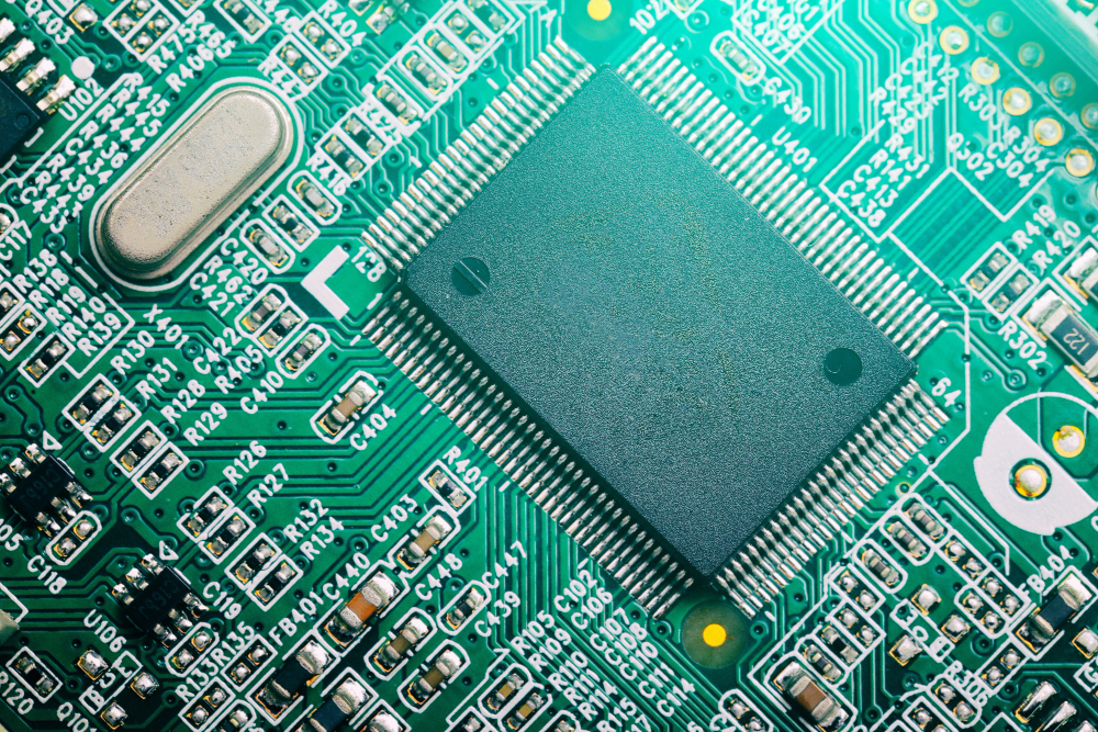 Central Processor Chip on Circuit Board
