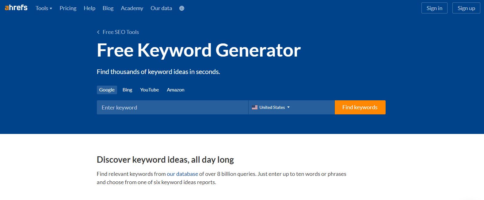 Ahrefs Keywords Explorer