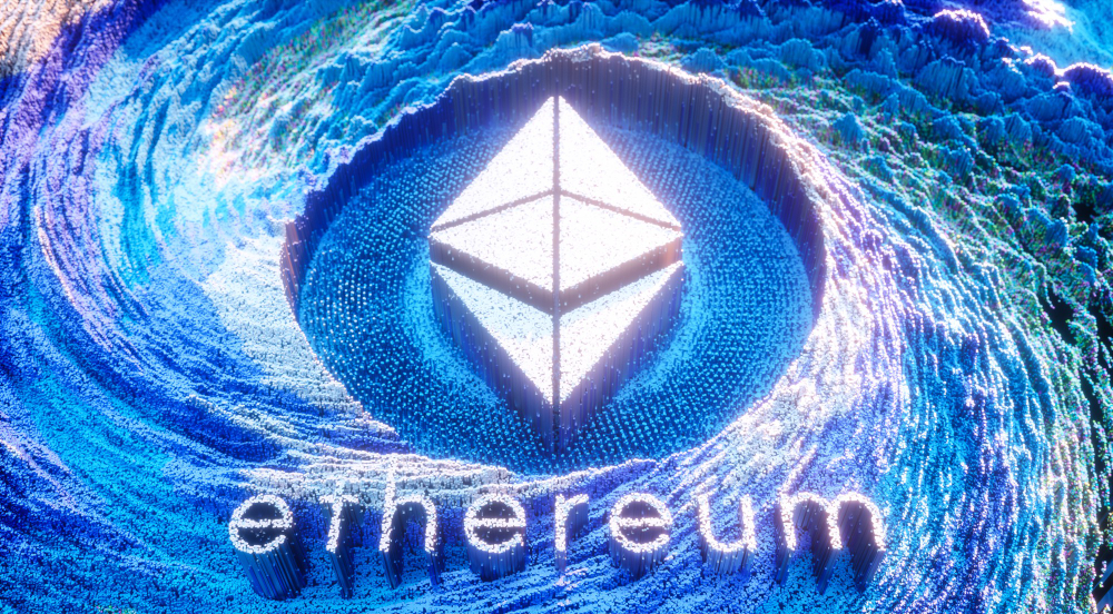 Digital Art Ethereum Logo Symbol