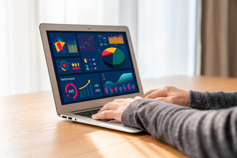 Business Data Dashboard Provide Modish Business Intelligence Analytic