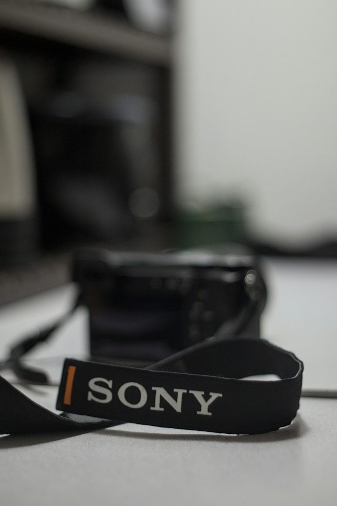 A sony camera sitting on top of a table video editing, sony proxies, final cut timeline