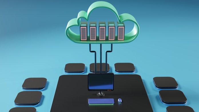 a computer generated image of a computer cloud infrastructure automation servers code dashboard