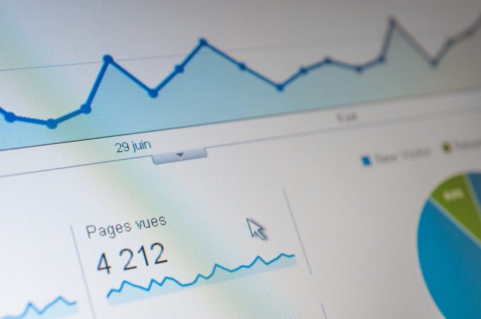 a close up of a computer screen with a graph on it seo audit dashboard, redirect errors, website analysis