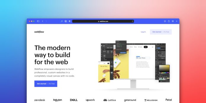 a computer screen with the words the modern way to build for the web website navigation, user journey, page structure