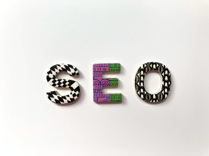 The letters S, E, and O with patterned surfaces on a white background resource page, helpful links, content guide, seo strategy